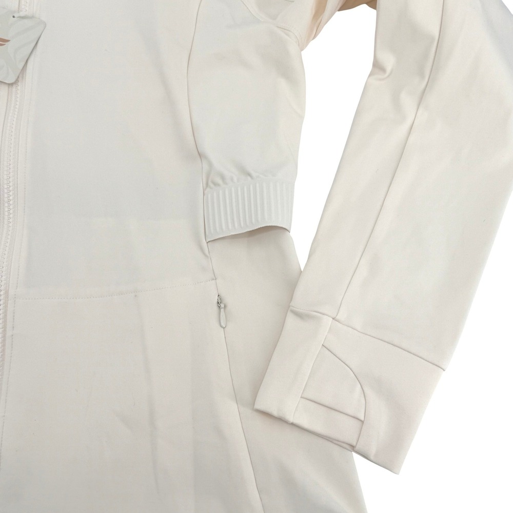 NWT Fabletics Trinity Performance Jacket Cream Full Zip Athleisure Size XL - Picture 9 of 9